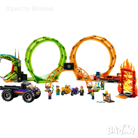 LEGO City Арена за каскади с два лупинга 60339 Лего, снимка 2 - Конструктори - 54695868