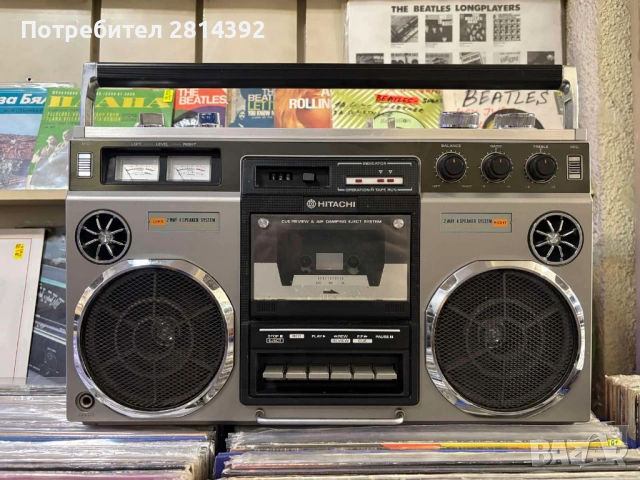Касетофон HITACHI TRK-8155E Lamborghini Boombox Японска легенда Корекомска класика