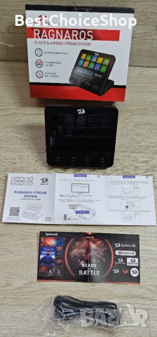 Redragon стрийминг контролер - макро пад, "всичко в едно", стрийминг, игри - съвместим PC и Mac, снимка 2 - Други - 55272446