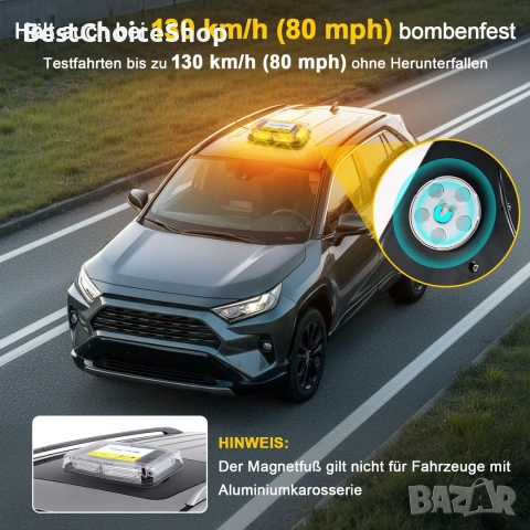 Въртяща се LED проблясваща лампа 12–24V 90 диода аварийно осветление, маяк, снимка 8 - Аксесоари и консумативи - 55016743