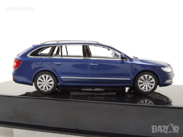 Skoda Superb II Kombi 2008 - мащаб 1:43 на ixo models моделът е нов в PVC дисплей-кейс, снимка 4 - Колекции - 54971582
