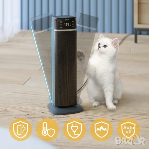 Керамичен отоплителен уред Енергоспестяващ PHILIPS CX5120/11 Philips Air+ App [НОВ], снимка 8 - Отоплителни печки - 55183724