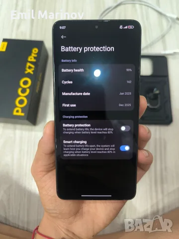 Poco X7 Pro 256gb 8ram, black, снимка 3 - Xiaomi - 55468219