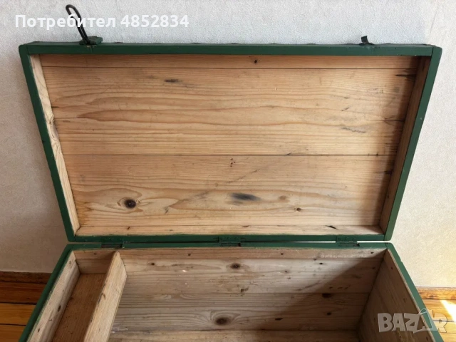 Сандък, стар, оригинален, чам, снимка 3 - Антикварни и старинни предмети - 54957774