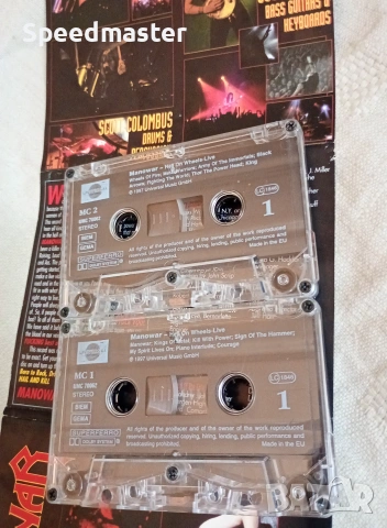 Manowar - Hell on Wheels.Live, снимка 2 - Аудио касети - 55077672