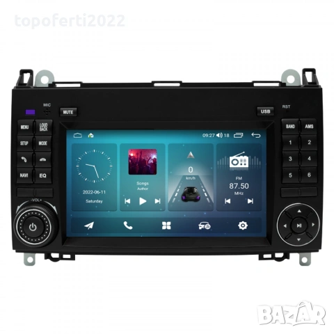 7-инчова Android Mercedes A W169 B W245 Vito Viano Sprinter VW Crafter + CarPlay + Подарък камера, снимка 2 - Аксесоари и консумативи - 55202026