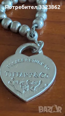 Автентично колие Tiffany & Co, снимка 5 - Колиета, медальони, синджири - 55650304