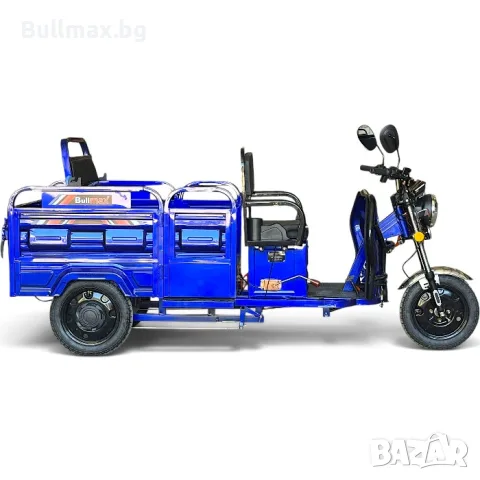 Подсилена триместна товарна електрическа карго триколка, 3500W, 600кг товароносимост, снимка 8 - Мотоциклети и мототехника - 55550569