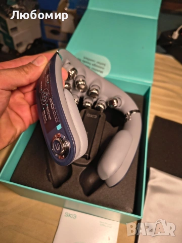 SKG G7 PRO-FOLD Сгъваем масажор за врата с отопление , снимка 3 - Масажори - 54096675