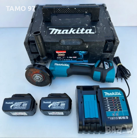 Makita DGA511 - Безчетков ъглошлайф с потенциометър 18V