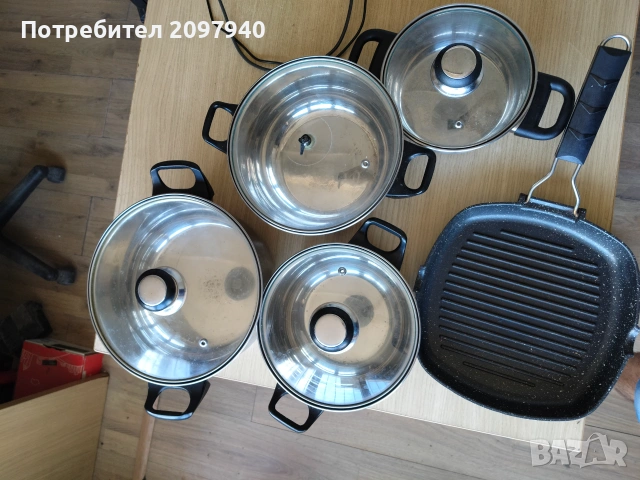 Комплект тенджери , снимка 3 - Съдове за готвене - 54976108