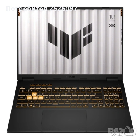 ASUS TUF F16/165Hz FHD+/RTX 5060/i5-14450HX/16GB DDR5/1TB/Гаранция 4г./RGB, снимка 2 - Лаптопи за игри - 54454154