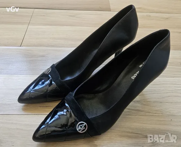 Токчета Armani Jeans -41, снимка 3 - Дамски обувки на ток - 55435113