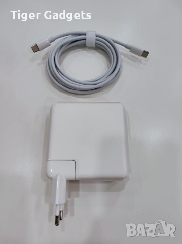 96W USB-C зарядно за MacBook Pro / Air + USB-C към USB-C кабел 2 м (ново), снимка 3 - Лаптоп аксесоари - 54491690