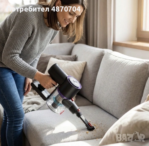 Безжична прахосмукачка с LED дисплей и EPA H12 филтър – до 35 минути непрекъсната работа
, снимка 2 - Прахосмукачки - 55155731