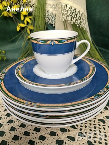 Winterling Bavaria дебел кобалтов кант , снимка 14 - Чинии - 54182441