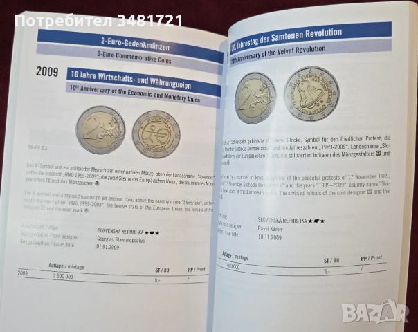 Двуезичен каталог - монетата от 2 евро / 2 Euro Coin Catalogue. Münzenkatalog, снимка 10 - Енциклопедии, справочници - 54244279