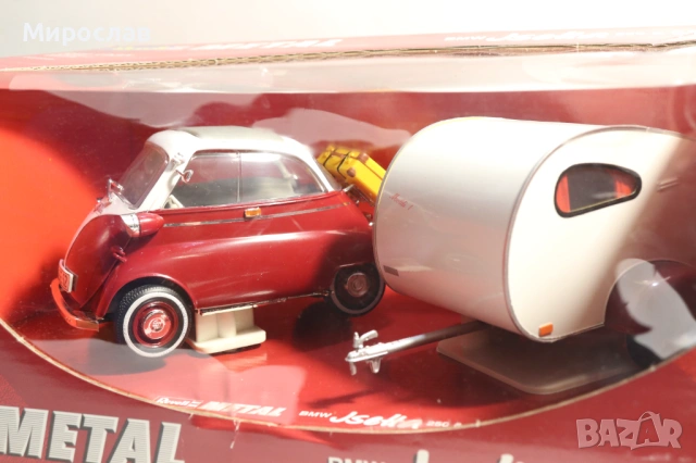 REVELL 1/18 BMW ISETTA CAMPER КЕМПЕР КАРАВАНА МОДЕЛ КОЛИЧКА, снимка 6 - Колекции - 54484745
