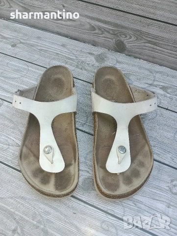 Birkenstock N 37 кожени чехли, снимка 5 - Сандали - 55063330