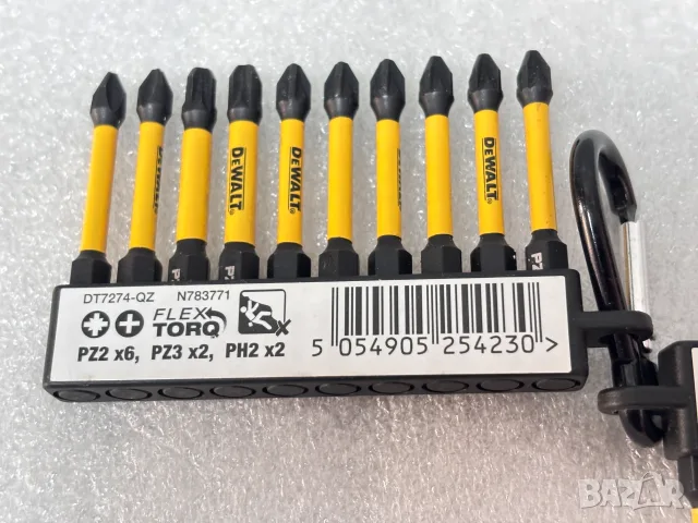 2 Комплекта ударни битове с карабинер DeWALT - 20 части, снимка 3 - Отвертки - 55644213