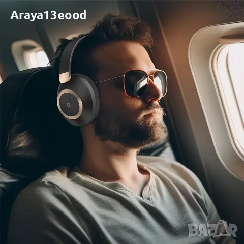 Безжични Bluetooth слушалки с активно шумопотискане, ANC и 100 часа работа, снимка 2 - Bluetooth слушалки - 55688305