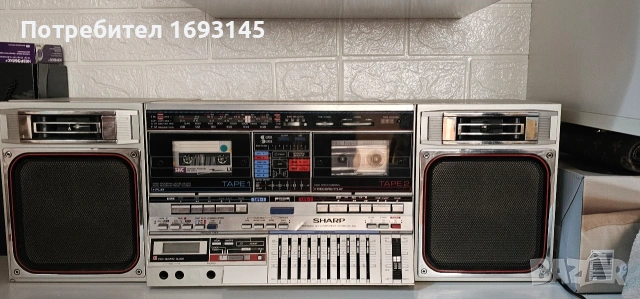 радиокасетофон sharp GF 800, снимка 2 - Радиокасетофони, транзистори - 54429947
