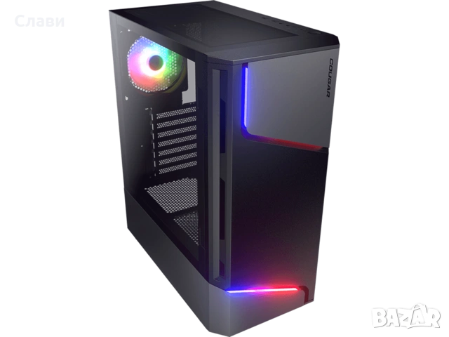 Геймърски компютър Cougar AMD 6x3,5 GHz, NVIDIA GTX 660, 16GB RAM, SSD, HDD, Windows 11 Pro, снимка 3 - Геймърски - 53301158