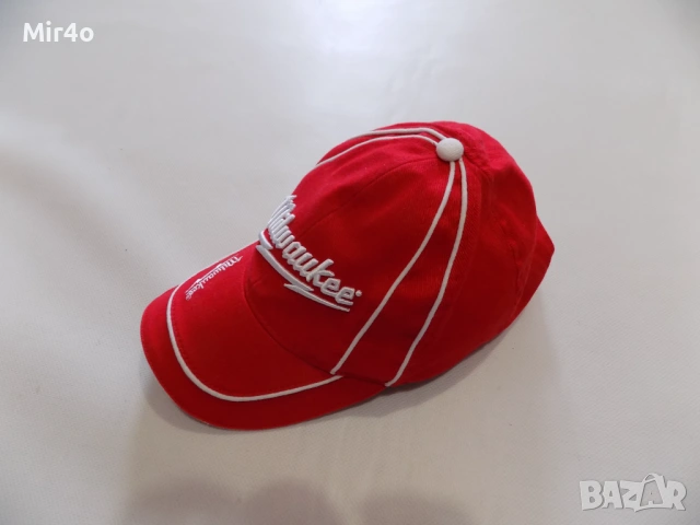 работна шапка milwaukee work wear козирка мъжка оригинална червена one size, снимка 2 - Шапки - 51404624
