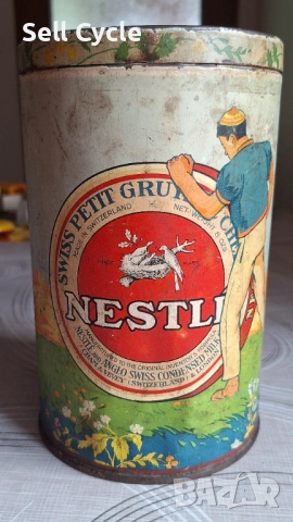 ✅КУТИЯ ОТ ШВЕЙЦАРСКО СИРЕНЕ PETIT GRUYERE - NESTLE❗