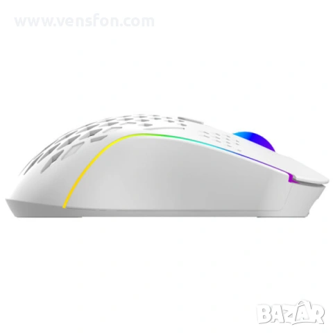 Безжична геймърска мишка Proove Buzz, RGB, 800DPI - 4800DPI, бяла WMBU00022402, снимка 4 - Клавиатури и мишки - 54690287