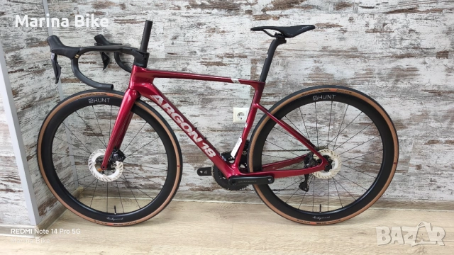 НОВ карбонов шосеен велосипед Argon 18 Sum Disc Ultegra Di2 Hunt Aerodynamycist | S, снимка 13 - Велосипеди - 54802365