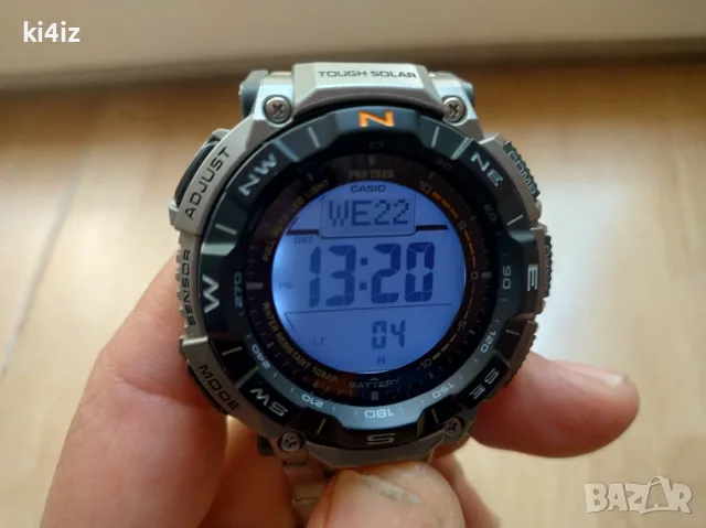 CASIO Pro Trek Solar Titanium PRG-340T-7ER, снимка 12 - Мъжки - 55376439