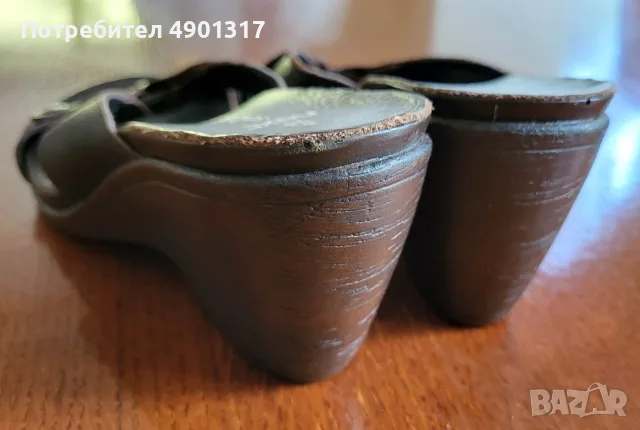 нови кожени чехли Next, 39ти номер, снимка 2 - Чехли - 55467801
