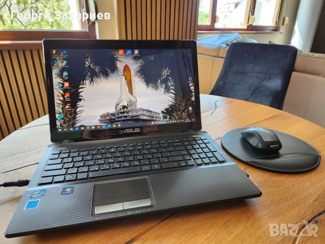 Светкавичен ASUS K53 | НОВО SSD + 8GB RAM | Core i3 | Алуминиев корпус