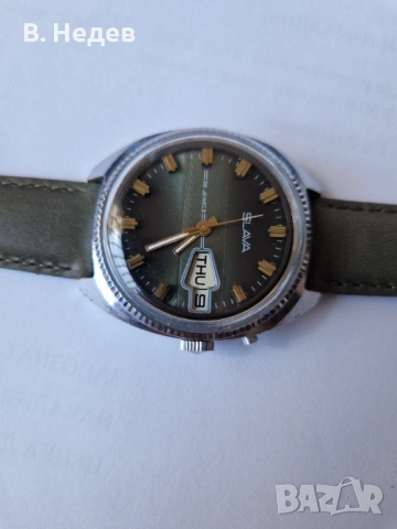 SLAVA кал. 2428, 26 jewels USSR, 2428, case 37mm, TOP!, снимка 2 - Мъжки - 54836792