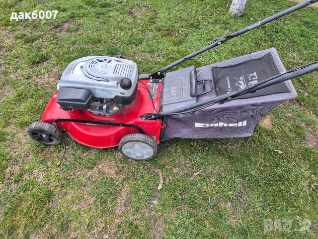 Моторна бензинова самоходна косачка "Einhell" с кош