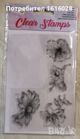 Прозрачни силиконови печати на рамки,цветя,житотни,цифри и др.., снимка 8 - Други - 50943708