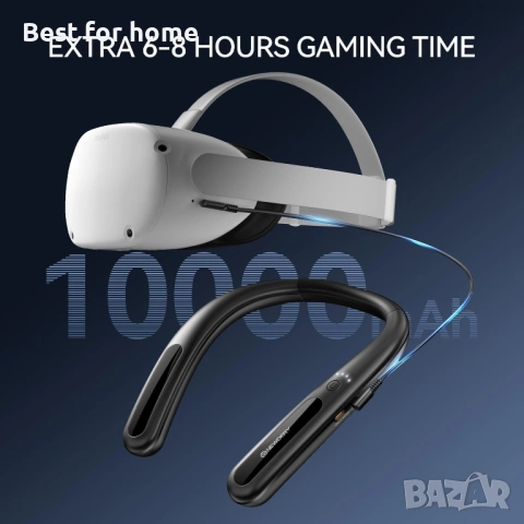 Външна батерия за врата NEWDERY 10000mAh за Meta Quest 3/2, VR Oculus Quest, HTC, снимка 4 - Друга електроника - 54885607