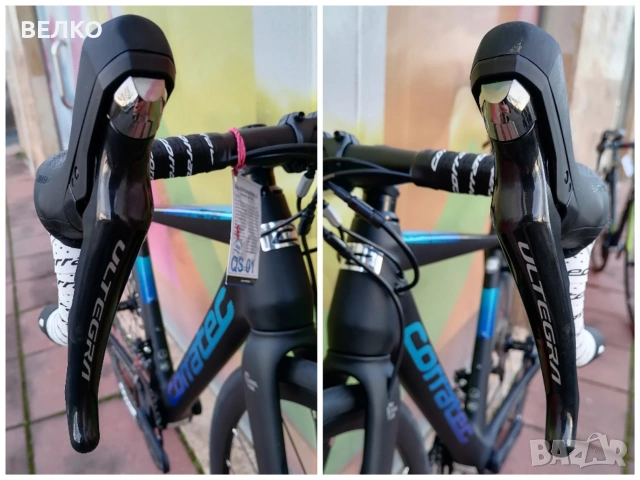 Шосеен велосипед Corratec Team - 2x11 * 48 см * Карбон * Shimano Ultegra * Ново, снимка 3 - Велосипеди - 53950713