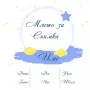 Възглавница бебешка визитка за момче, снимка 2