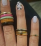 Цветни пръстени халки, стомана, снимка 2