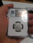 1/2 Лева 1882г NGC , снимка 2