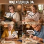 Увеличителна лупа за врат 5X LED осветление за четене шиене бордиране, снимка 3