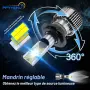 PPYYEMU LED Крушки за Фарове – 22000 lm, 6500K, CANBUS, Комплект 2 бр., снимка 4