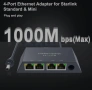 Starlink Ethernet Adapter Gen 3 / Mini – 4 порта, Gigabit, Plug & Play, снимка 2