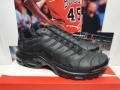 !НОВИ! Nike Air Max Plus 'TN' Leather | Triple Black | + КУТИЯ, снимка 3