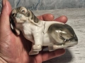 Стара Порцеланова Фигура Куче, снимка 9