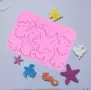 Делфин мида рибка морско конче звезда силиконов молд смола сапун шоколад фондан декорация торта , снимка 1