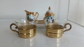 Vintage , порцеланов комплект на Kleiber Bavaria , украсен с 22-каратово злато, снимка 3