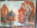 Картина с балтийски кехлибар 35,5 см * 45,5 см, снимка 1